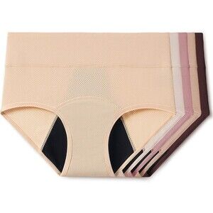 5-Pack Everdries Women's Incontinence Underwear MEDIUM Washable Reusable Pantie
